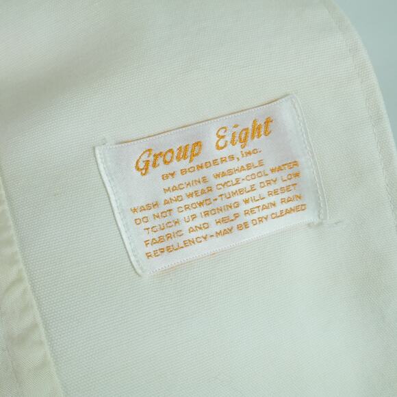 Vintage M L Peacoat 60s Mod Swing A Line Cream White Preppy Retro Spring Twee - Picture 13 of 13